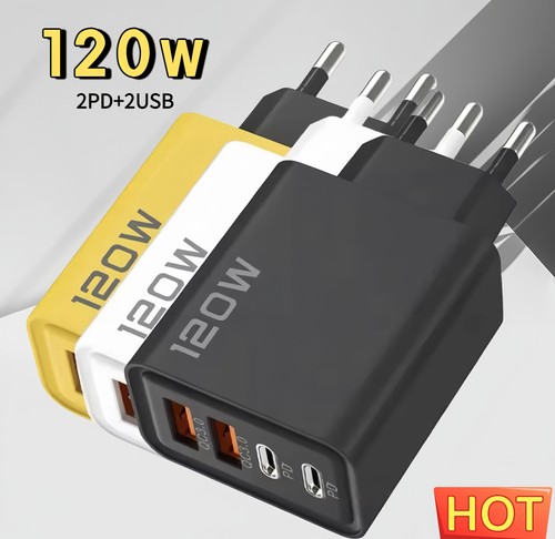 120w usb fach - 120w, 4-fach
