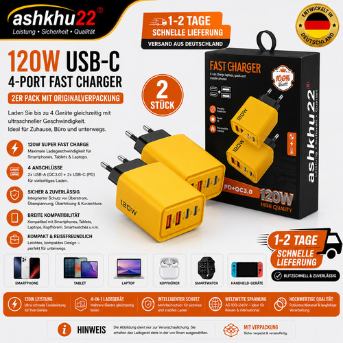 2er pack 120w - 120w, usb-c